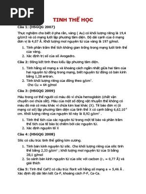 6. Các Yếu Tố Ảnh Hưởng Đến Khối Lượng Riêng Của Nguyên Tử