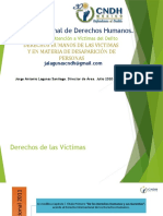 Derechos de Las Víctimas y en Materia de Desaparición de Personas