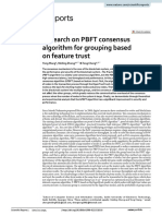 Research On PBFT Consensus Algorithm For Grouping Based On Feature Trustscientific Reports