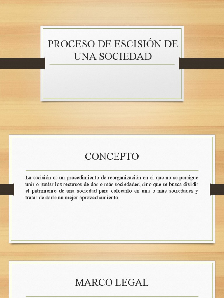 Proceso de Escisión de Sociedades | PDF | Justicia | Crimen y violencia