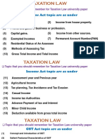 Income Tax & GST Revision