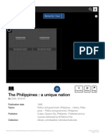 The Philippines - A Unique Nation - Zaide Sonia M - Free Download Borrow and