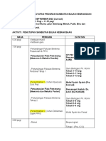 Tentatif Majlis Penutupan Program SBK 2022