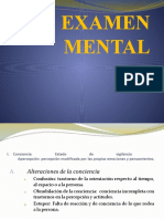 Examen Mental en Psicología Clínica