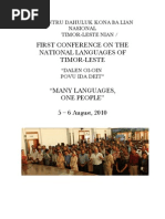 Download National Languages of Timor-Leste Conference 2010 - Report by KirstyGusmao SN59602853 doc pdf