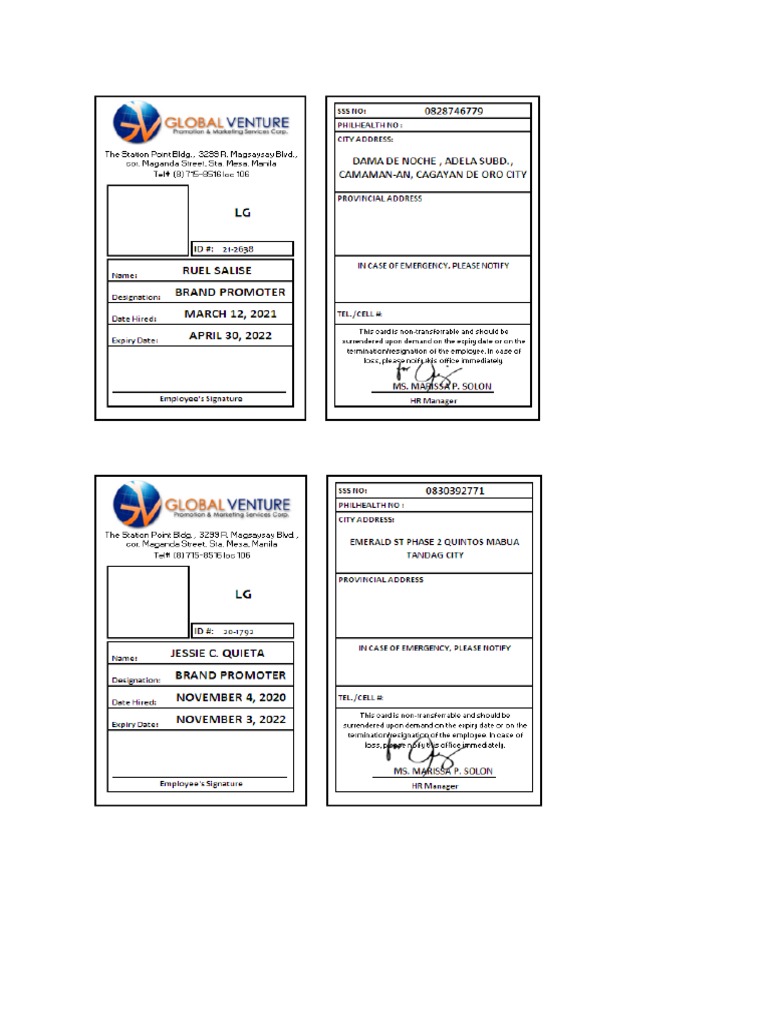 Renewal Id Northern Mindanao PDF
