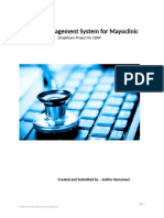 Hospital Management System For MayoClinic AnithaVeeramani