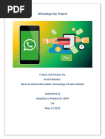 Whatsapp Pay Project Final SimpliLearn