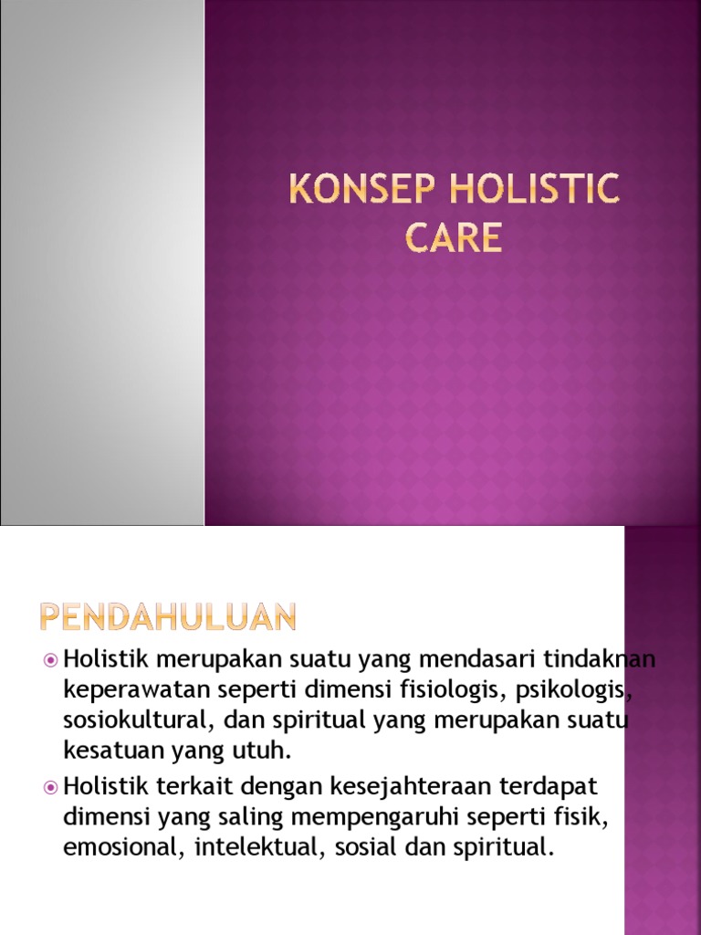 Pendekatan Holistik Dalam Keperawatan Pdf