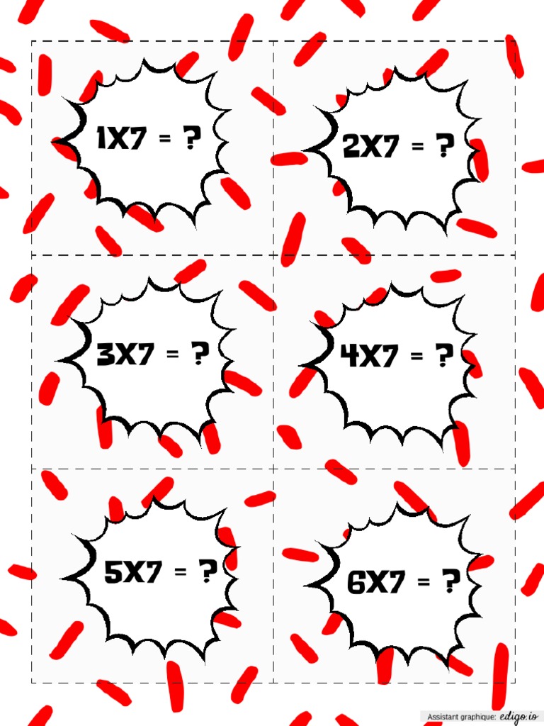 Table Multiplication 7 PDF
