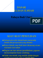 Dasar Penulisan Ilmiah