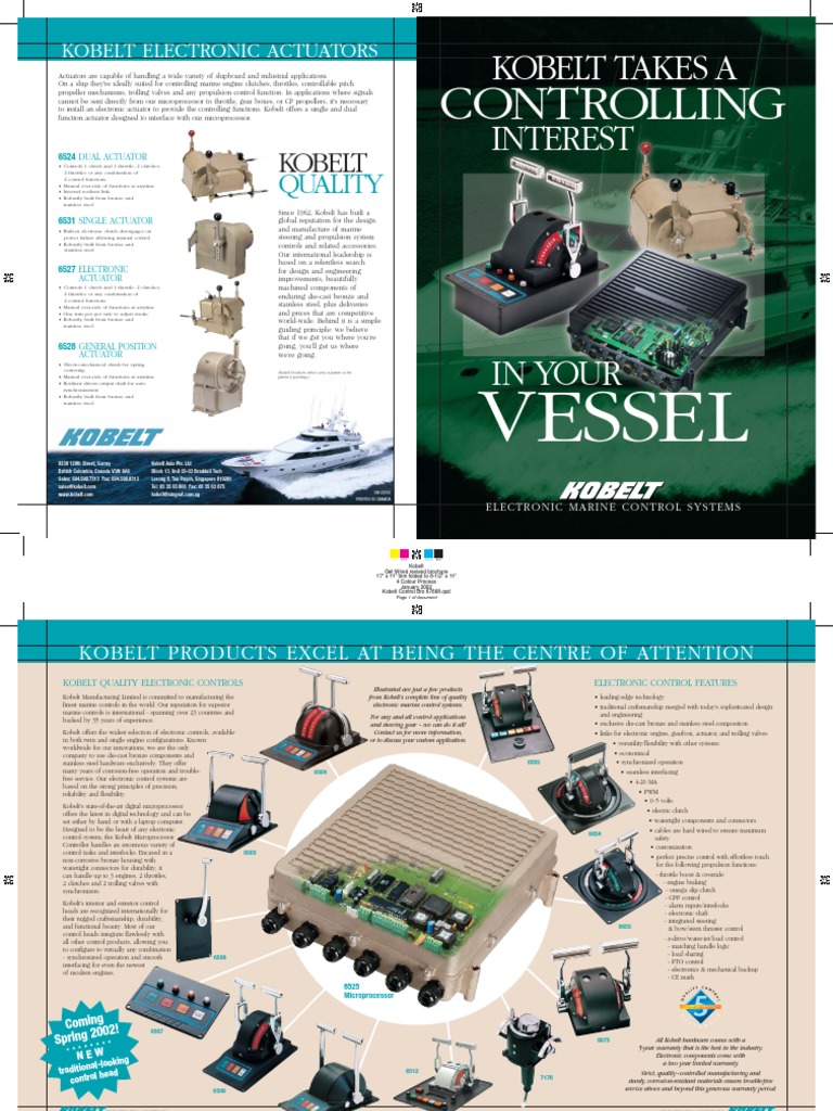 Kobelt Engine Controls Overview PDF Clutch Actuator