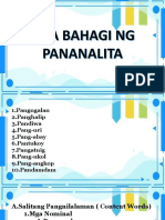Bahagi NG Pananalita 1
