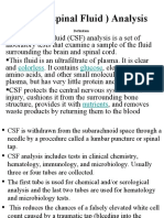 Cerebrospinal Fluid) Analysis