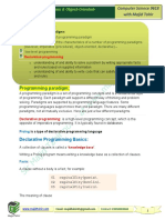 20.1 Programming Paradigm Declarative programm