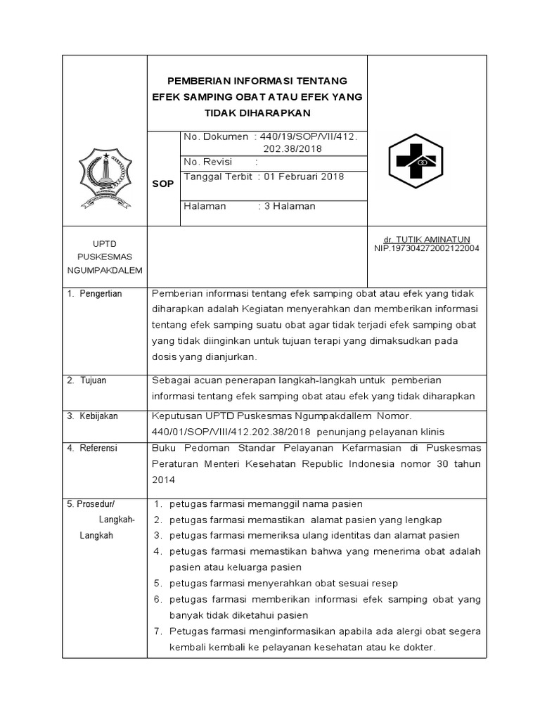 8 2 3 5 pemberian penjelasan tentang kemungkinan eso atau efek yang