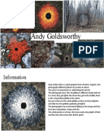 Andy Goldsworthy Artist Analysis