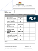 Format Penilaian Video Kreatif PPDSB 2022