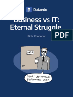 Dataedo Cartoon Book Business Vs IT Eternal Struggle