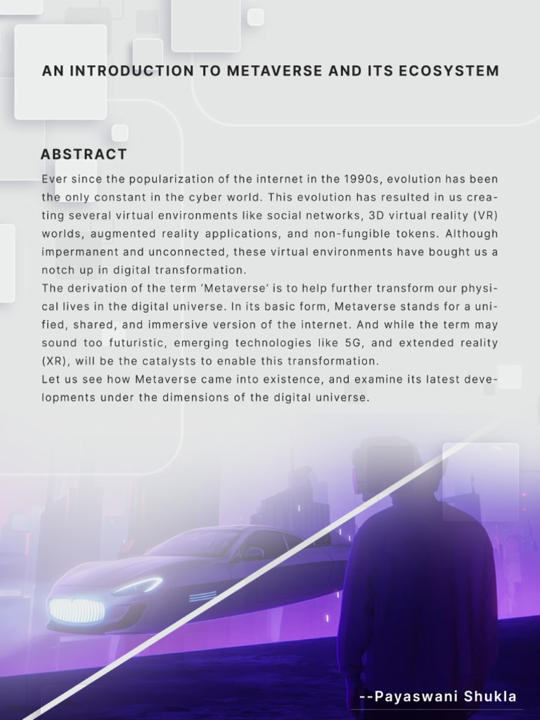 An Introduction To Metaverse and Its Ecosystem | PDF