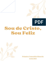 Sou de Cristo, Sou Feliz: Primeira Comunhão Eduarda 16.06.2022