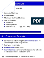 Estimation Techniques and Interval Estimates