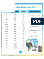 KS2 Descriptive Setting Word Mat Beaches, Sea and Waves