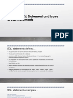 What Is A SQL Statement and Types of SQL Statements