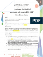 Version Preliminar - PDM - Buenavista Es Lo Nuestro - 2020-2023