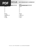 Focus3 2E UoE Quiz Unit2 GroupA B ANSWERS