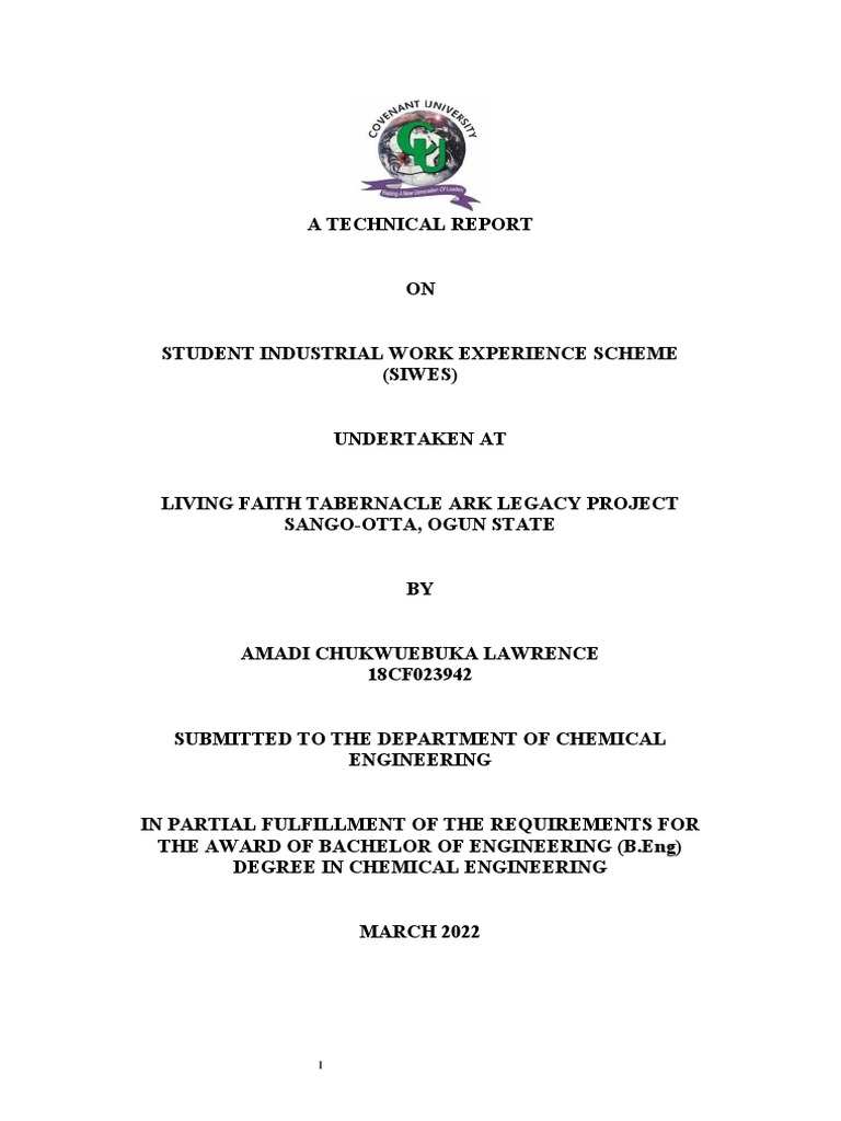 SIWES Report on Ark Legacy Project | PDF | Deep Foundation | Concrete