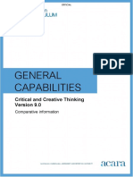 General Capabilities Critical and Creative Thinking Comparative v9
