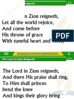 3 The Lord in Zion Reigneth