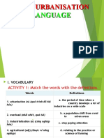 Unit 2 Urbanisation Lesson 2 Language