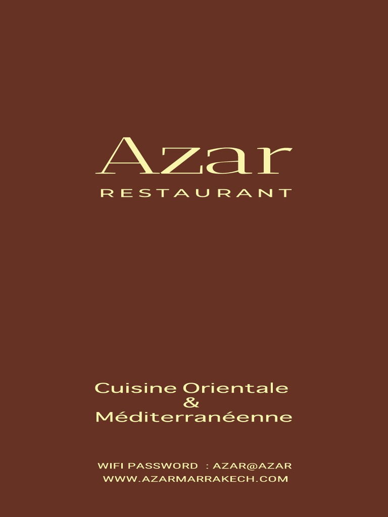 Menu Azar FRQR FOOD MOD | PDF