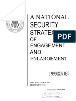 1996-National Security Strategy of Engagement and Enlargement Clinton