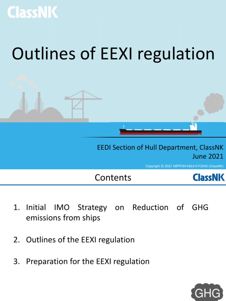 ..Outlines of Eexi by Class NK PDF Marine Propulsion Ships