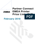 Partner Connect EMEA Printer Price List - EUR: February 2018