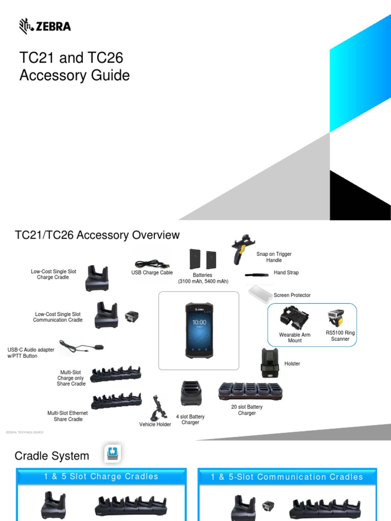 TC21/TC26 Accessory Overview Guide | PDF | Ac Power Plugs And Sockets ...