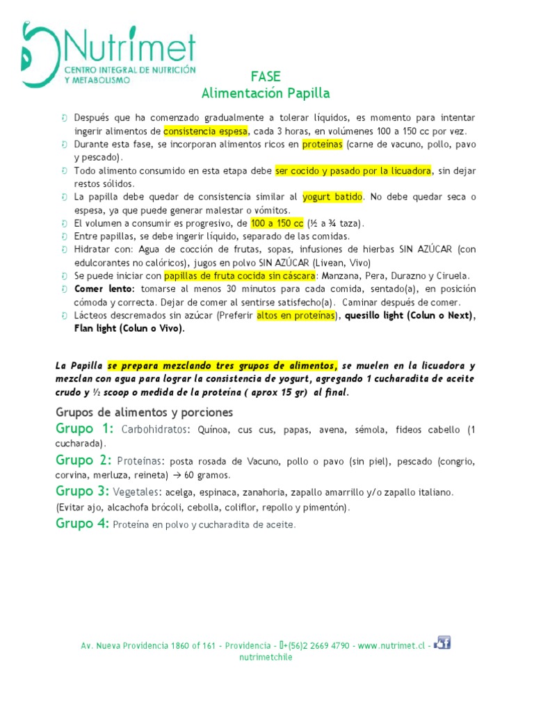 Papillas Nutritivas para Embarazadas y Mayores | PDF | Alimentos | Leche