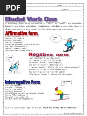 Atividades Sobre Verb To Be Affirmative Negative And Interrogative