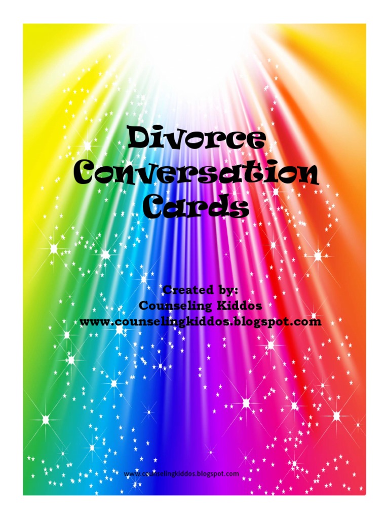Divorce Conversation Cards for Kids | PDF | Divorce
