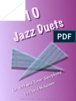 10 Jazz Duets For Alto and Tenor Saxophone