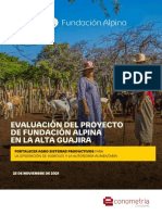 Evaluación del proyecto de la Fundación Alpina en la Alta Guajira