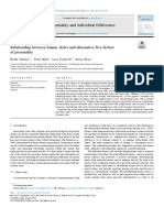 Relationship Between Humor Styles and Alternative Five Factors of Personality