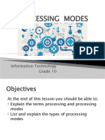 14 Processing Modes