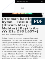 Ottoman Battle Hymn - Tosun Bey (Hücum Marşı - Me