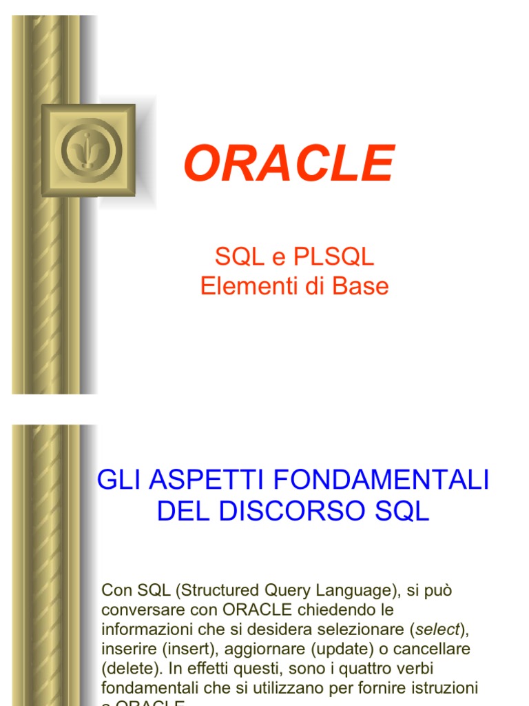 Slide Oracle PL SQL | PDF