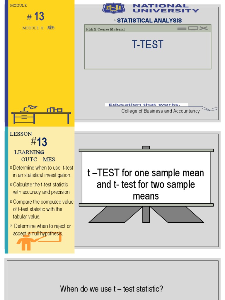Statistical Analysis (T-Test) | PDF | Statistical Hypothesis Testing ...