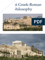 Lecture 3. Ancient Greec-Roman Philosophy, February 2016 2